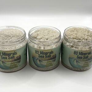 82 Minerals French Grey Sea Salt | Premium Hand-Harvested Sel Gris | 4oz Fine, Coarse, and Extra Coarse Trio | Mineral & Electrolyte Finishing Salt