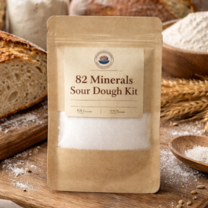 82 Minerals Sour Dough Kit | Easy Artisan Bread Kit | Fine Mineral Salt Included | Homemade Bread Starter | 4 oz